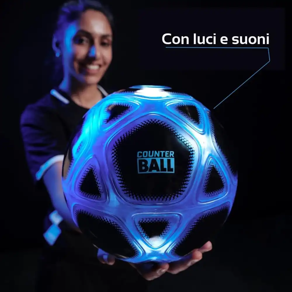 Smart Ball Counter Pallone Calcio Conta Palleggi Luci Suoni Giochi Preziosi