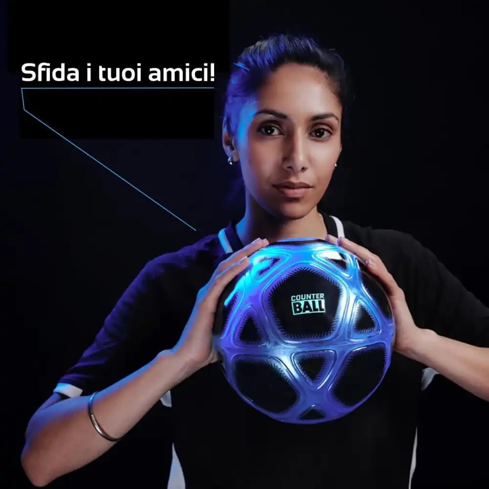 Smart Ball Counter Pallone Calcio Conta Palleggi Luci Suoni Giochi Preziosi