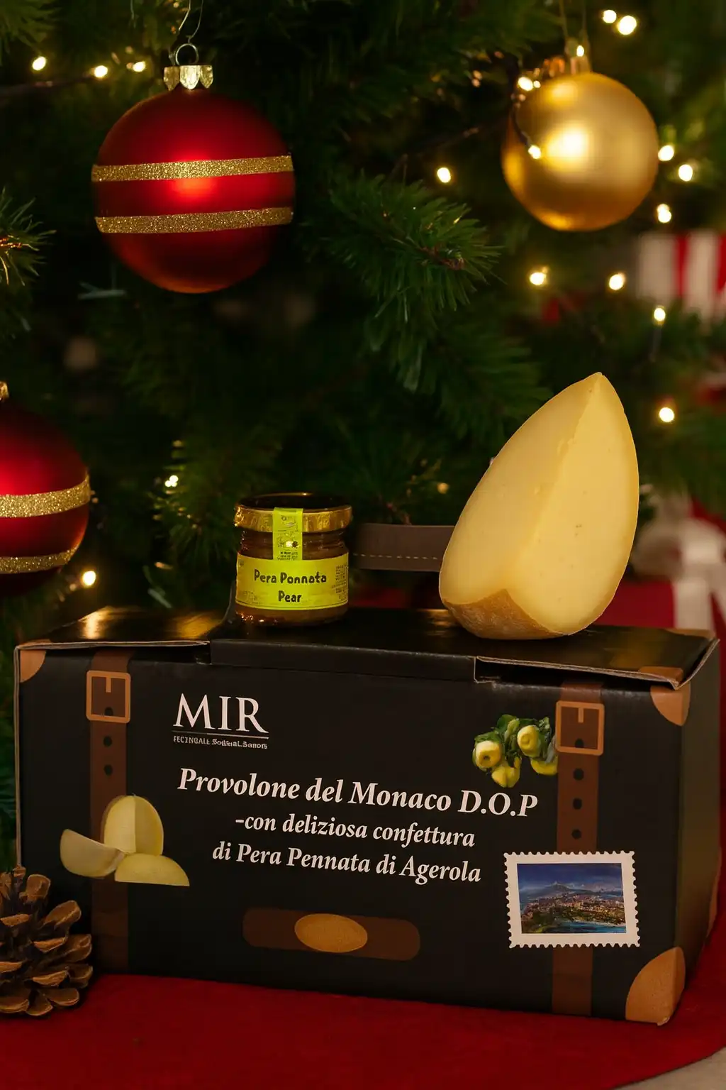 Valigetta Provolone Del Monaco DOP Con Confettura Pera Pennata Set Gourmet