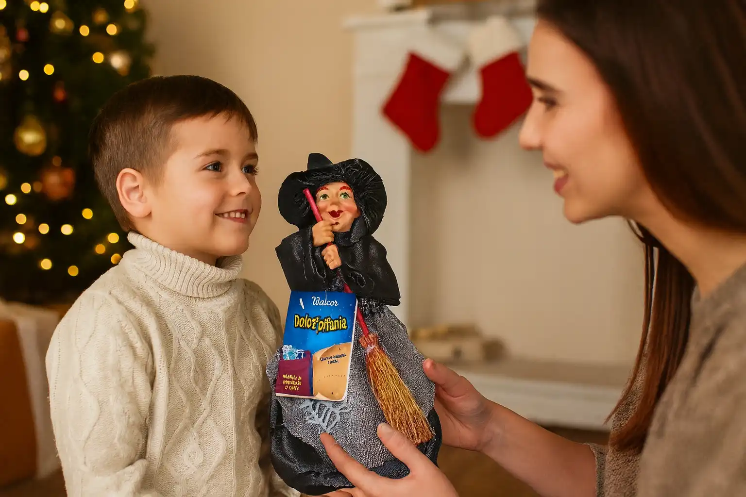 Walcor Befana Fabrizia Con Monete Di Cioccolato Al Latte 60G Bambola Epifania