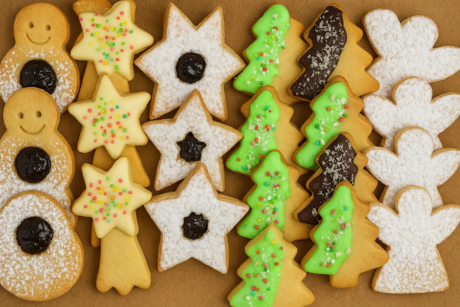 3 Pezzi Biscotti Misti Di Natale 400G Pasticceria Augustea Assortiti Festivi