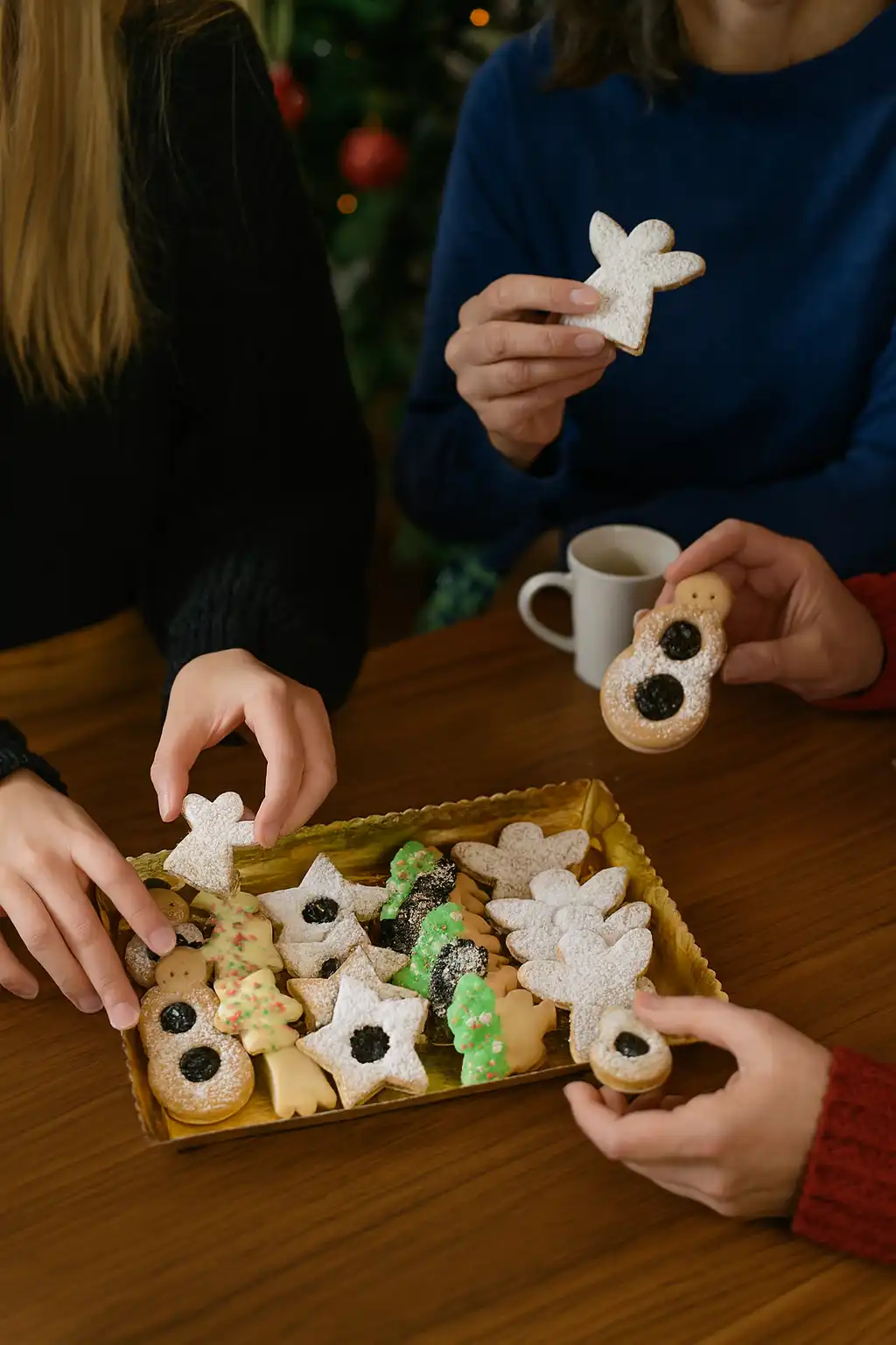 3 Pezzi Biscotti Misti Di Natale 400G Pasticceria Augustea Assortiti Festivi
