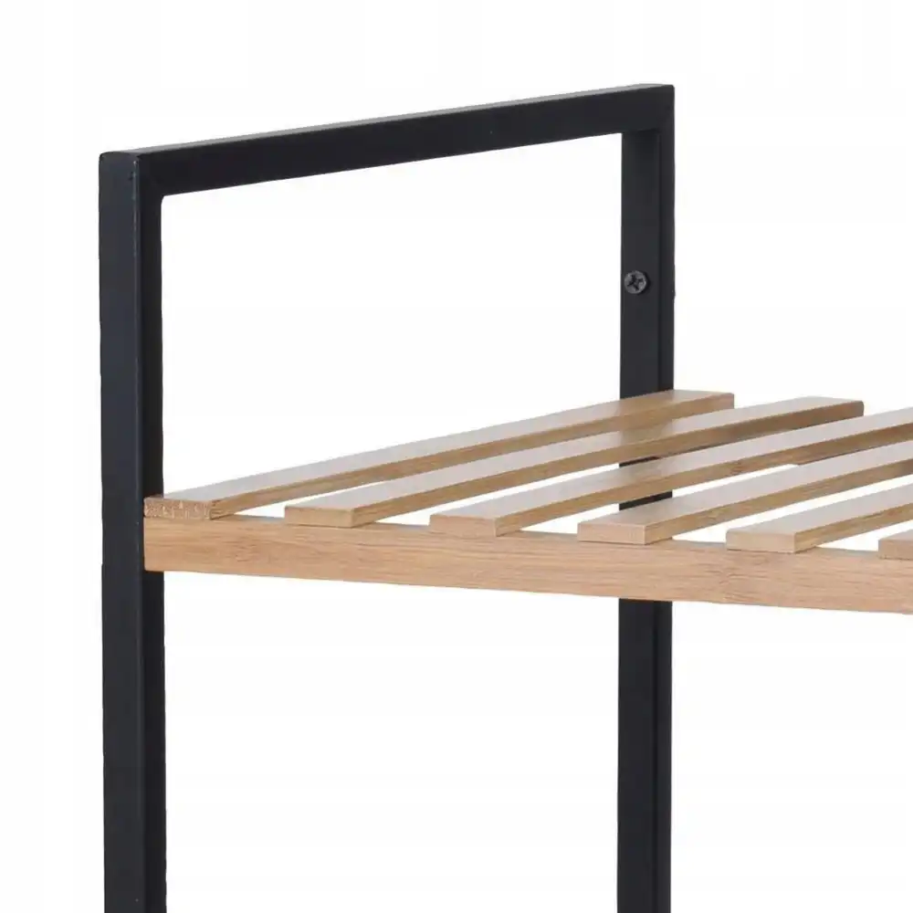 Scaffale in Legno di Bambu' 4 Piani Porta Asciugamani da Bagno 38x32,5x95 cm