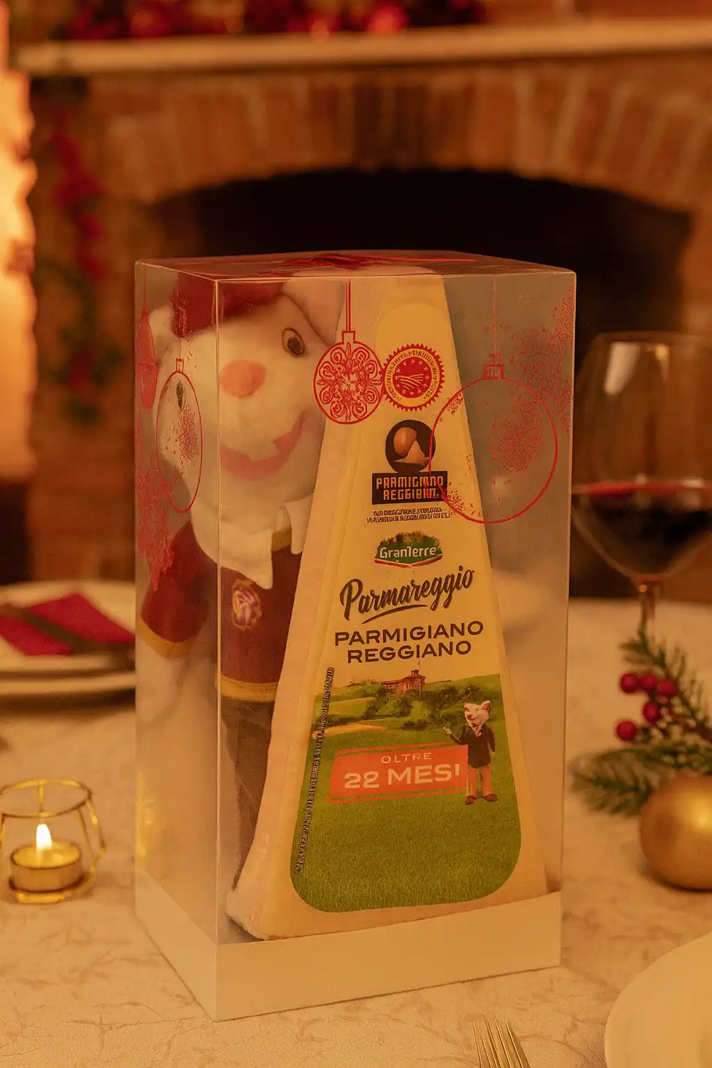 Confezione Parmigiano Reggiano 22 Mesi 200g con Peluche Idea Regalo