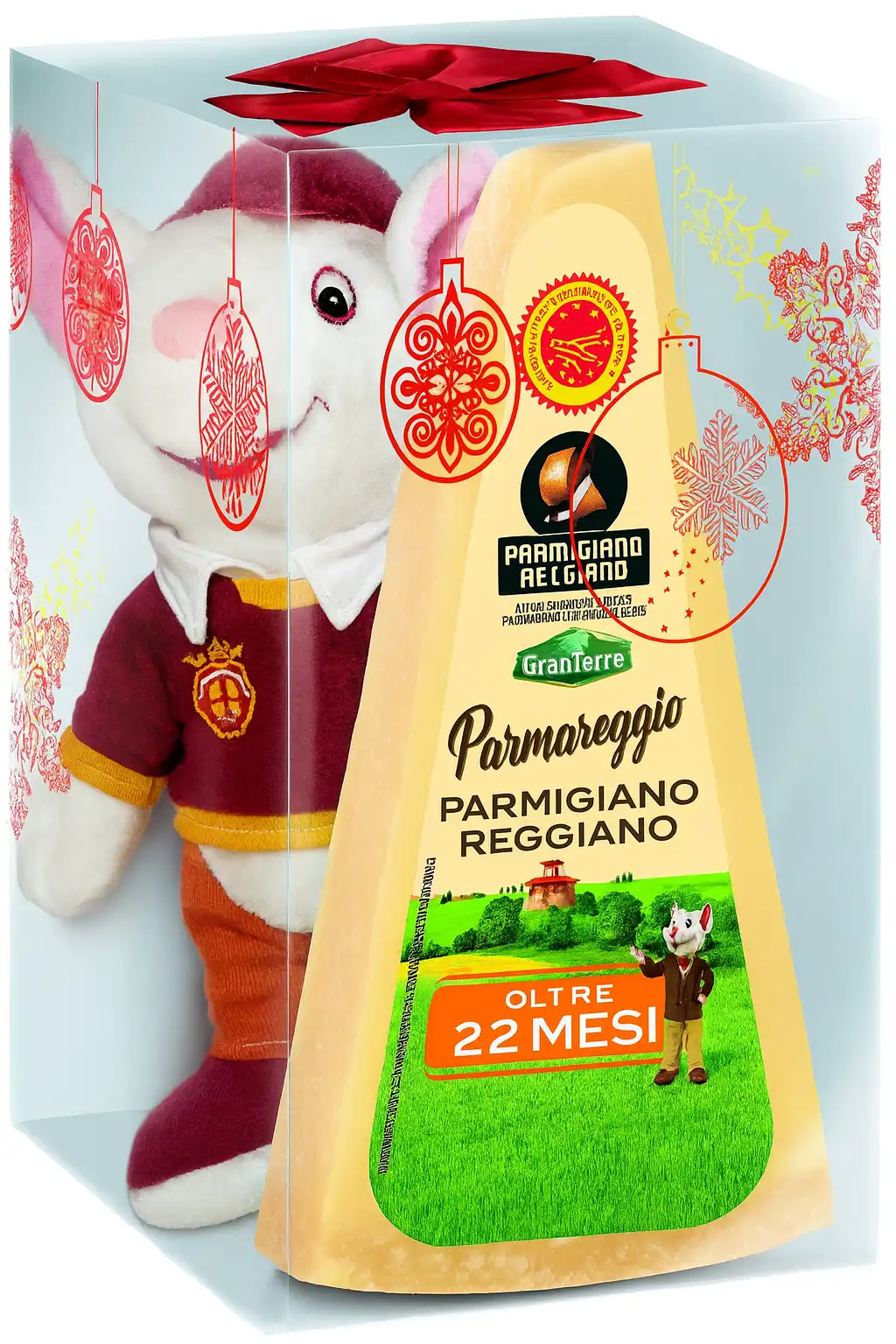 Confezione Parmigiano Reggiano 22 Mesi 200g con Peluche Idea Regalo
