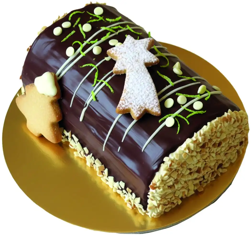 Tronchetto di Natale 500g Pasticceria Artigianale Decorato Elegante