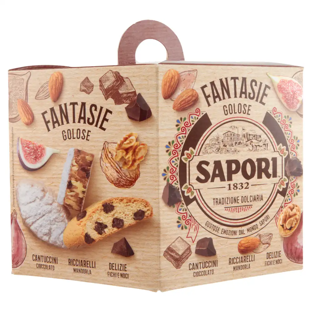 Sapori Fantasie Golose 381g Cantuccini Cioccolato Ricciarelli Fichi e Noci