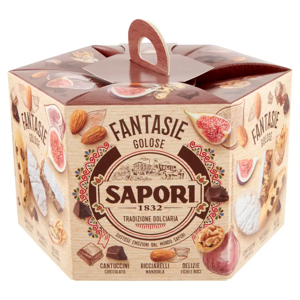 Sapori Fantasie Golose 381g Cantuccini Cioccolato Ricciarelli Fichi e Noci
