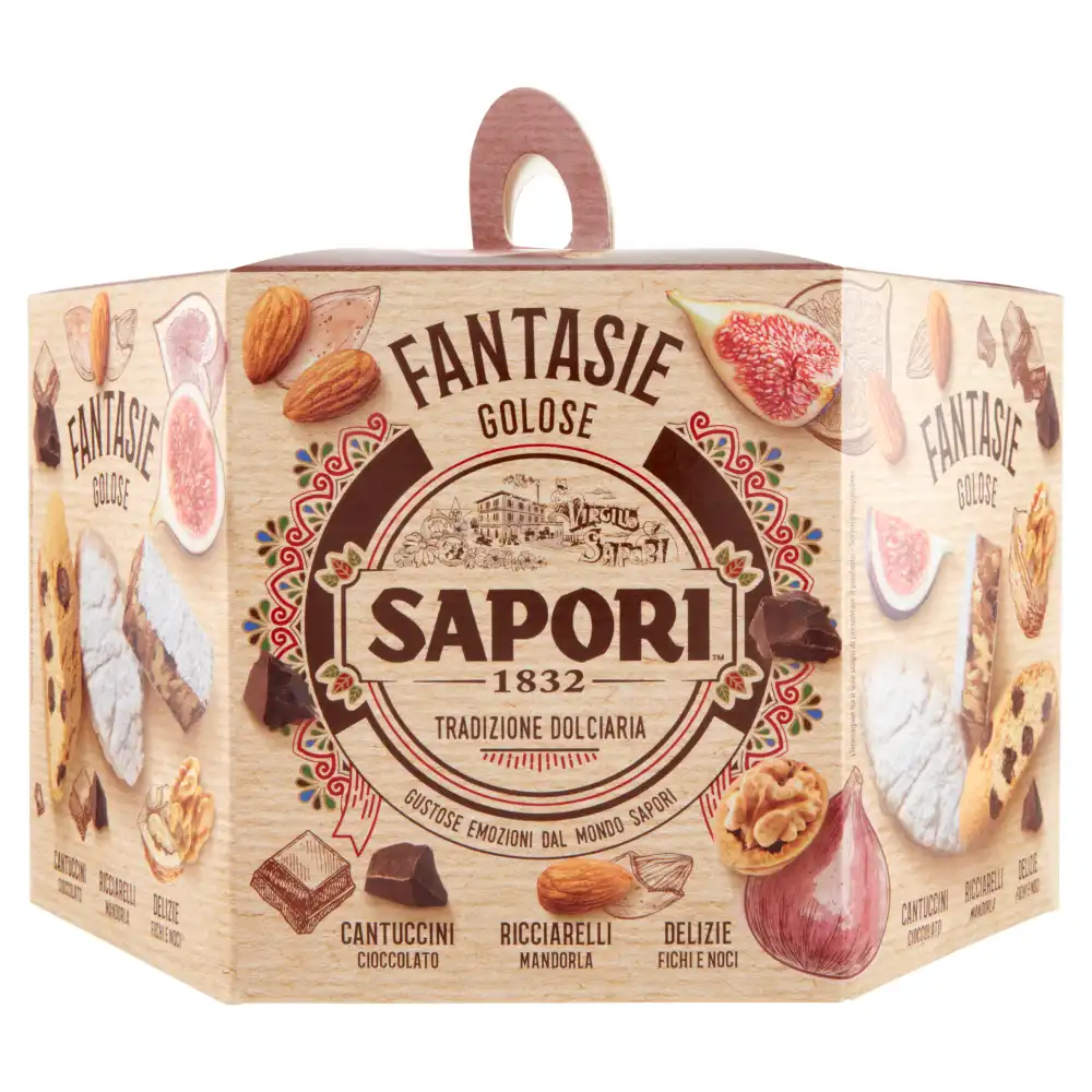 Sapori Fantasie Golose 381g Cantuccini Cioccolato Ricciarelli Fichi e Noci