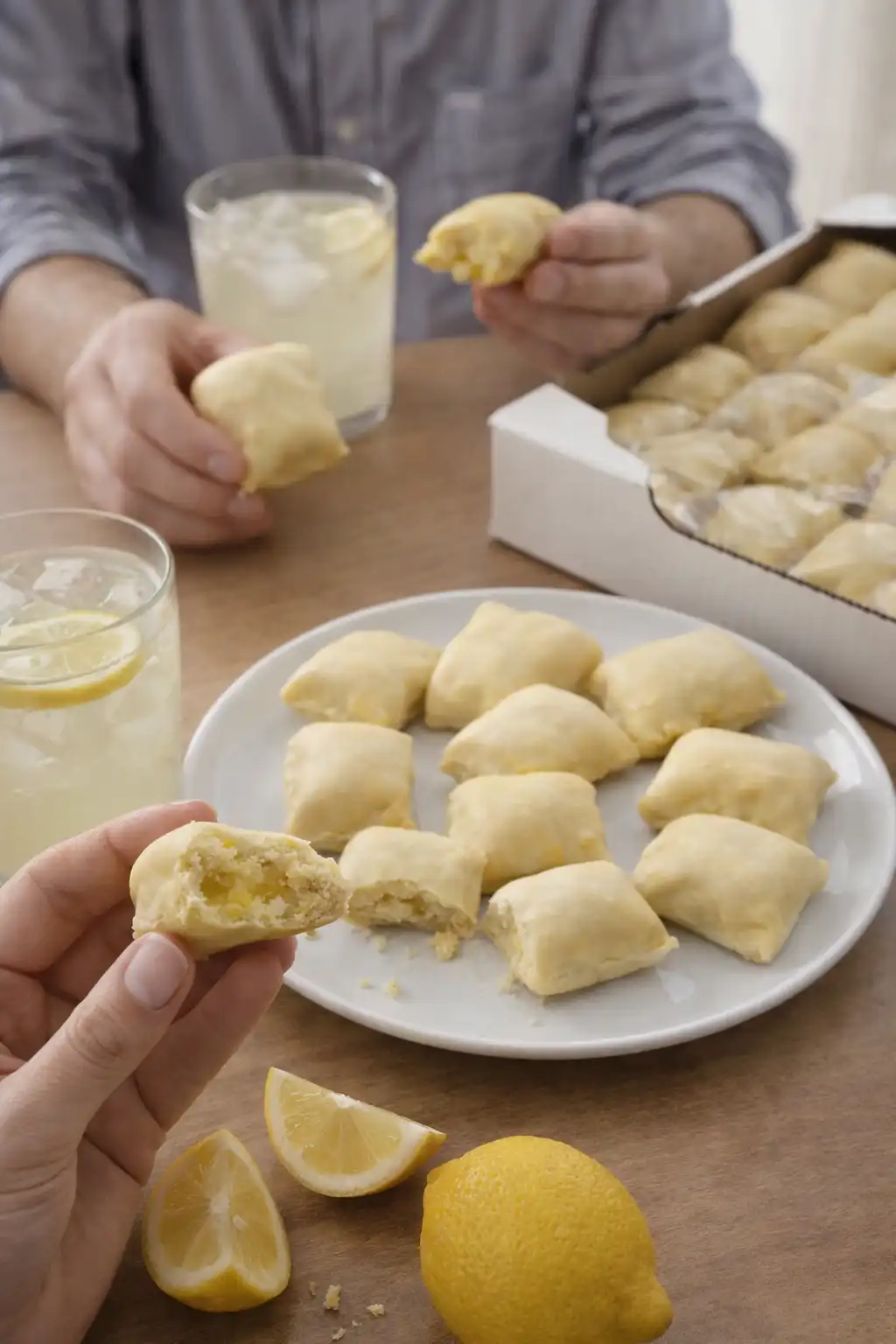 Mostaccioli Ripieni al Limone 3kg Pasticcini Artigianali Ricoperti Glassa