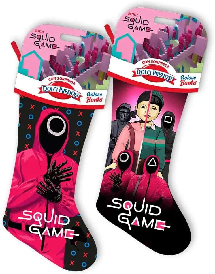 Calza Befana Squid Game Dolci Preziosi 190 g con Dolci e Sorpresa