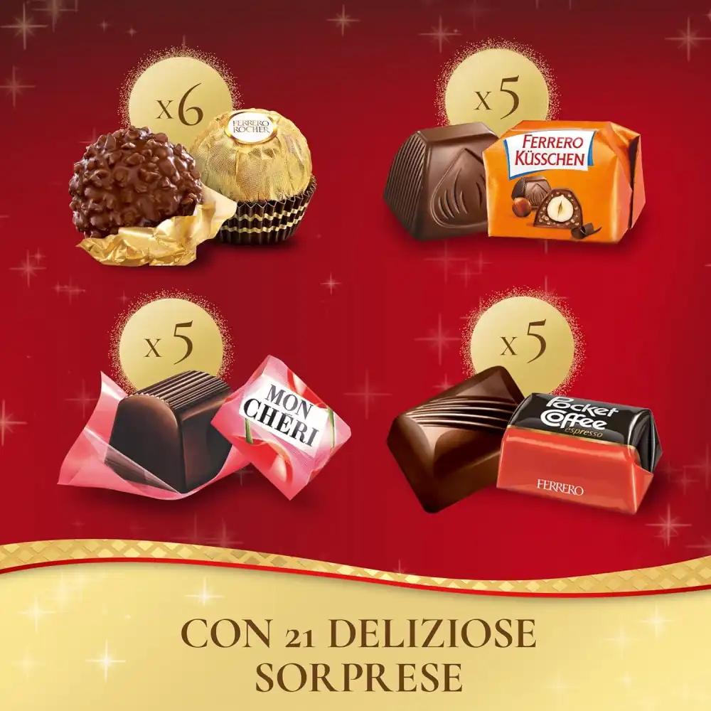 Ferrero Prestige Calza Befana 234 g con 21 Specialità Assortite al Cioccolato