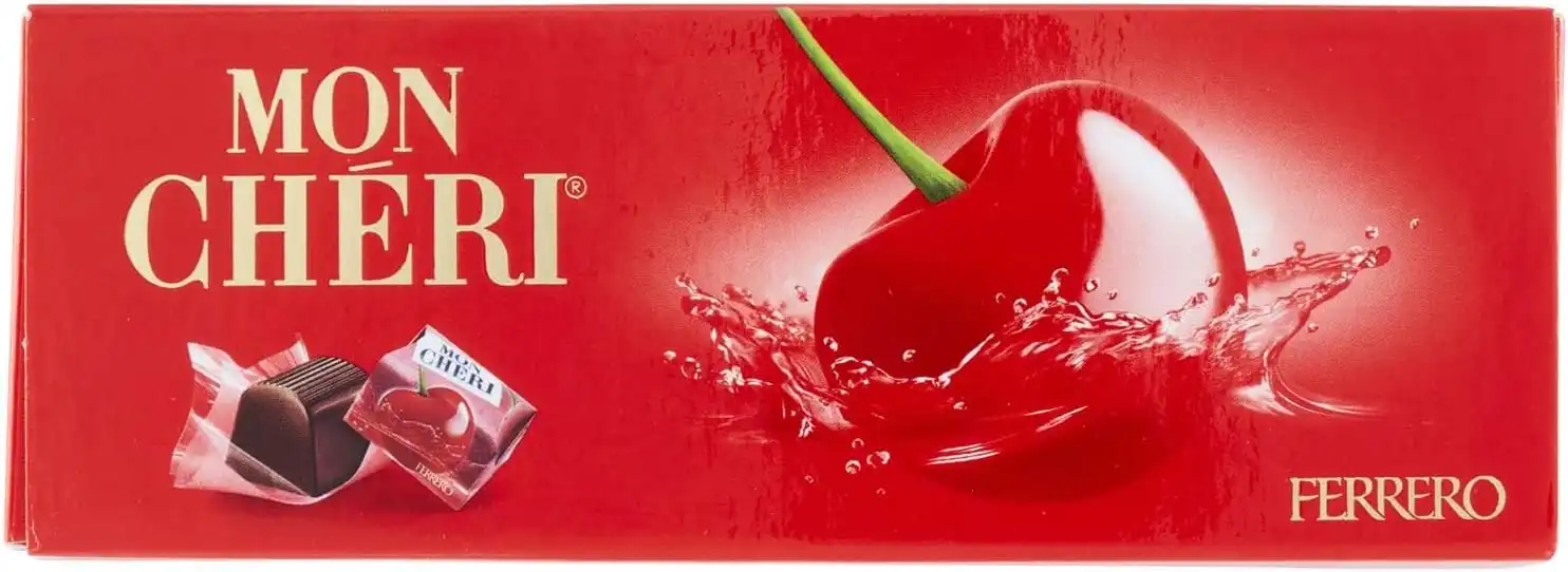 Ferrero Mon Chèri Praline Cioccolato e Ciliegia al Liquore 168 g 16 Pezzi