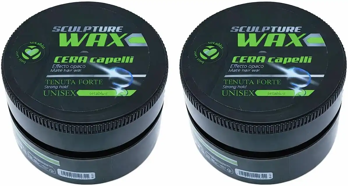 2x Sculpture Wax – Cera Capelli Opaca a Tenuta Forte – 100 ml