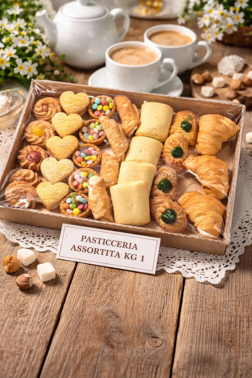 Pasticceria Assortita Secca Artigianale Mista Vassoio 1 Kg Dolci Vari