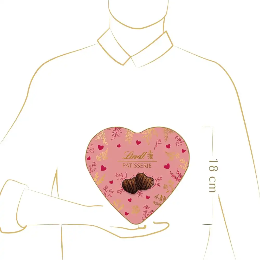 Lindt Patisserie Latta Cuore 100g Biscotti al Cacao Idea Regalo San Valentino