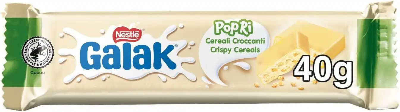 Galak PoPri Cioccolato Bianco Cereali 36 Barrette da 40g Scorta