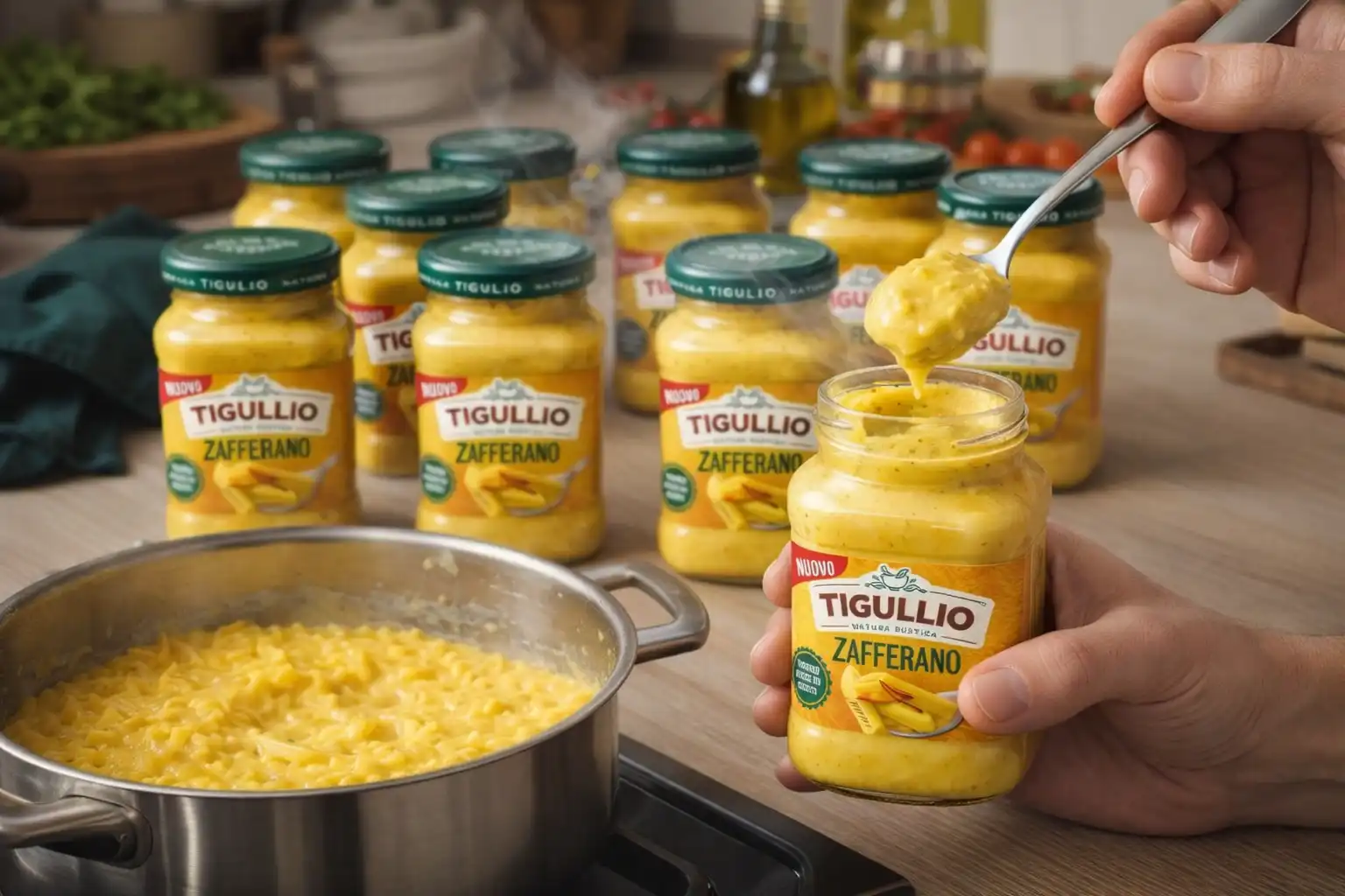 12 Pezzi Star Pesto Tigullio Zafferano 185 g Condimento per Pasta