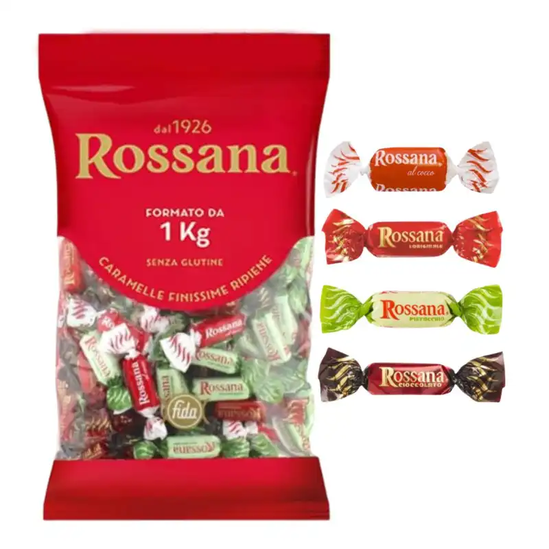Caramelle Rossana Gran Selezione Assortite Vari Gusti Senza Glutine 1 Kg