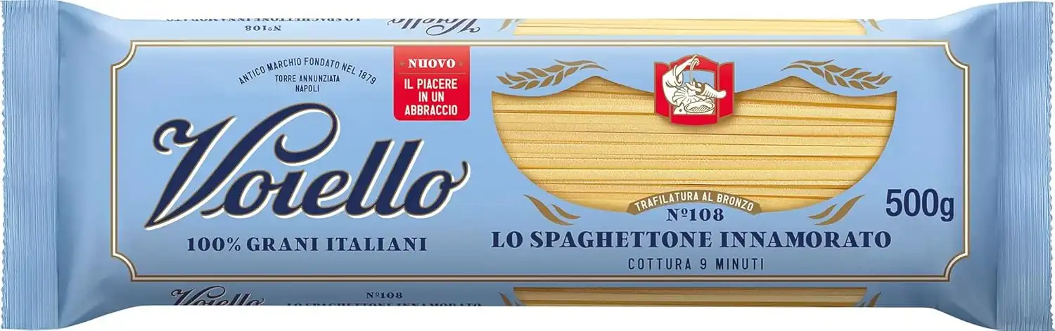 4 Pezzi Voiello Spaghettone Innamorato n.108 Pasta Grano Duro 500 g