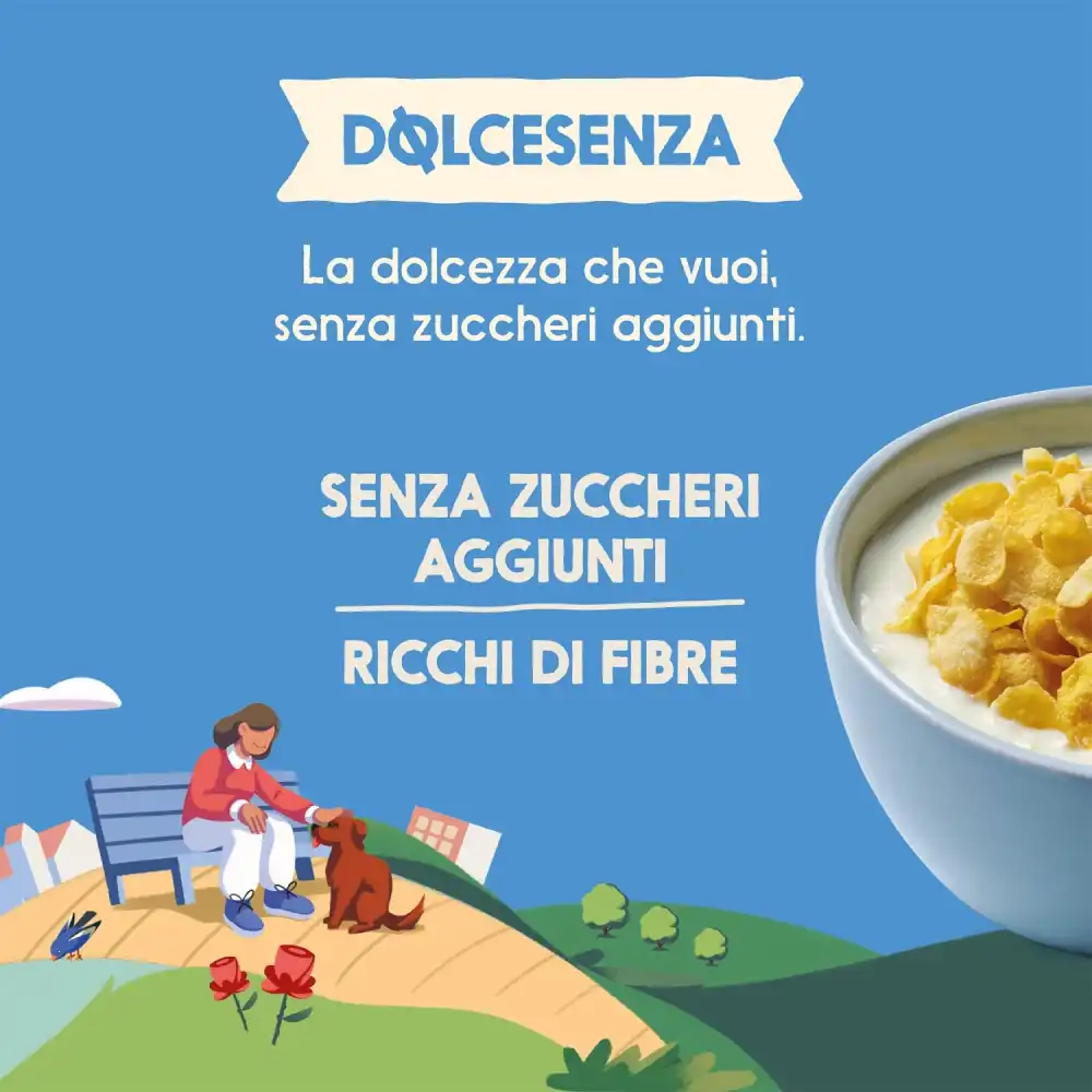 3 Pezzi Misura Cornflakes Dolcesenza Mais Italiano Senza Zuccheri 350 g