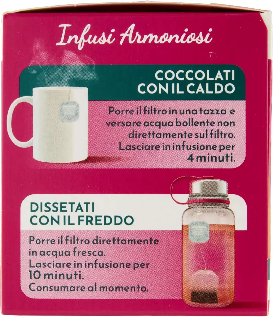 12 Confezioni Bonomelli Infusi Armoniosi Camomilla E Frutti Rossi 12 Filtri