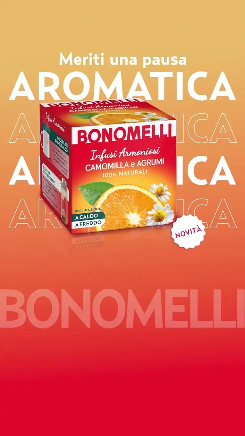12 Confezioni Bonomelli Infusi Armoniosi Camomilla E Agrumi 12 Filtri