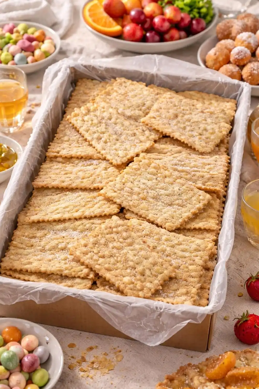 Chiacchiere di Carnevale Artigianali 1 Kg Zucchero e Cioccolato Dolci Tipici ITA