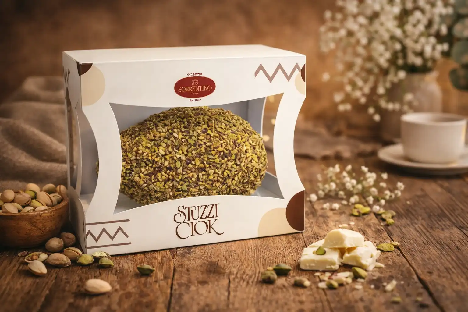 Uovo Gran Pistacchio 450g Latte Ricoperto Granella Pasqua Edizione 2026