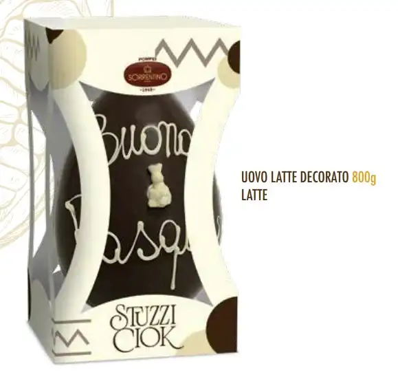 Uovo Decorato 800g Cioccolato al Latte In Astuccio Pasqua Edizione 2026