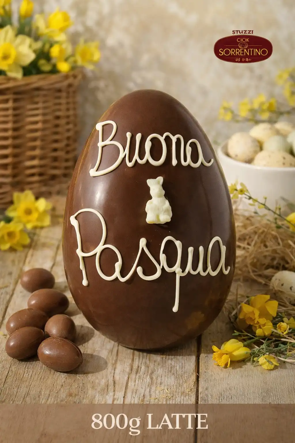 Uovo Decorato 800g Cioccolato al Latte In Astuccio Pasqua Edizione 2026