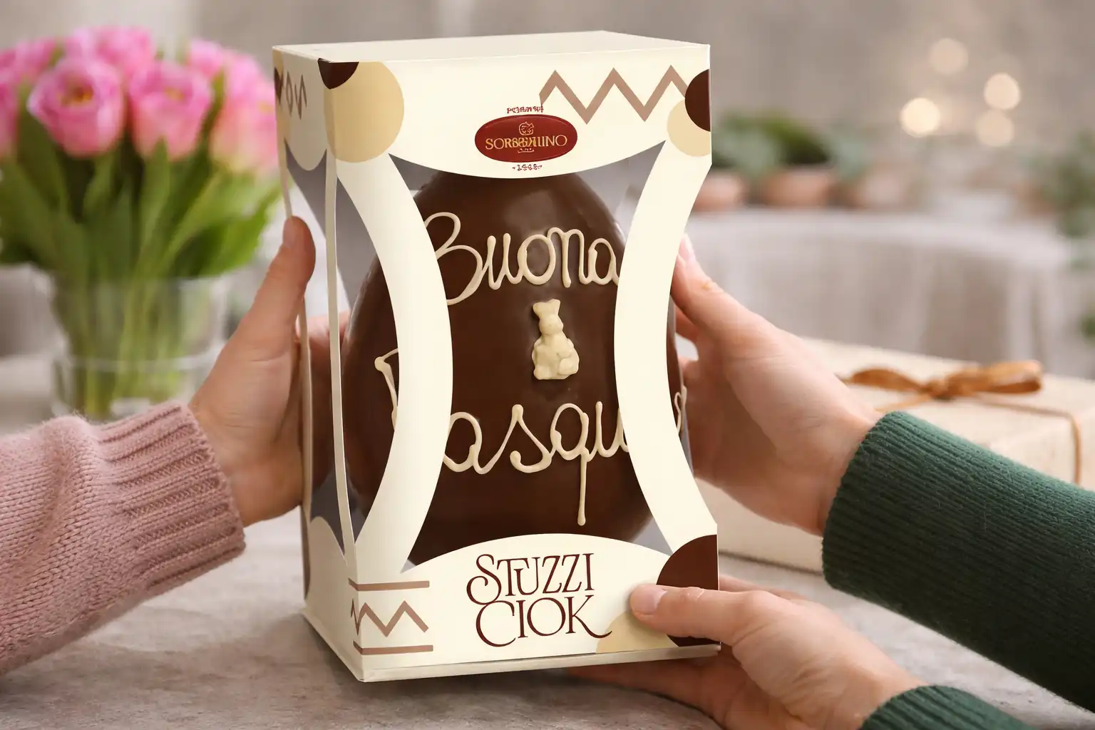 Uovo Decorato 800g Cioccolato al Latte In Astuccio Pasqua Edizione 2026