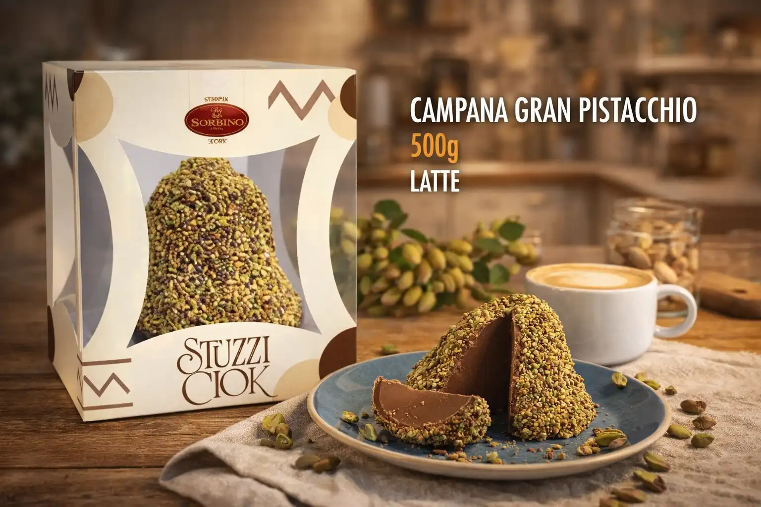 Campana Gran Pistacchio 500g Latte In Astuccio Pasqua Edizione 2026 Regalo