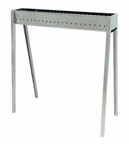 Cuoci Arrosticini a Carbone 78,5 cm Lisa Luxury Milano 80 in Acciaio Inox 430ba