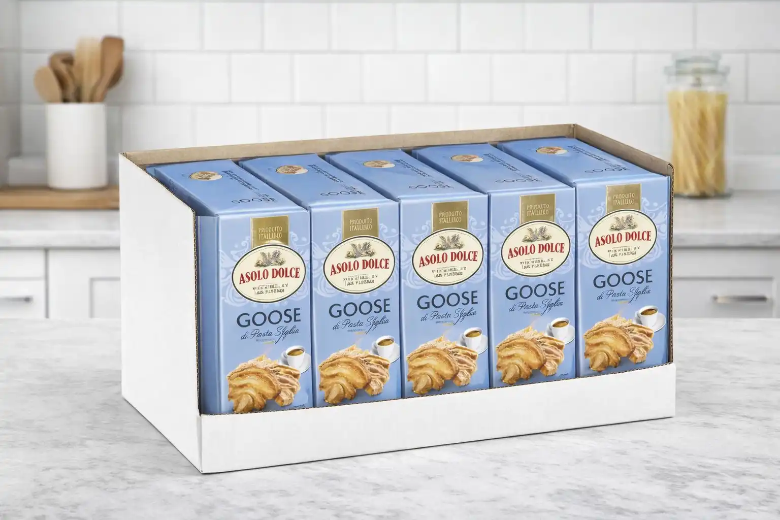 Biscotti di Pasta Sfoglia Friabili – 5 Confezioni da 110 g (Totale 550 g)