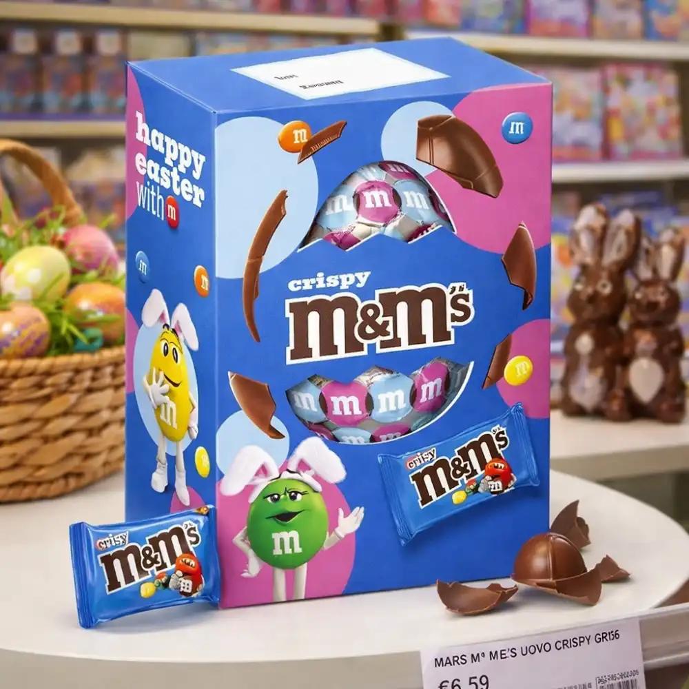 Mars M&M's Uovo di Pasqua Crispy 156g Cioccolato con Sorpresa