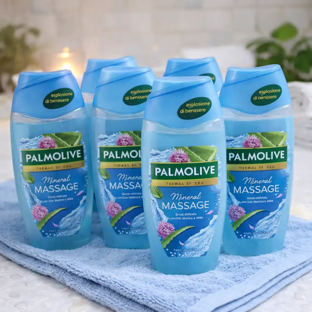 6 Pezzi Palmolive Doccia Mineral Massage 220ml Gel Bagno Spa
