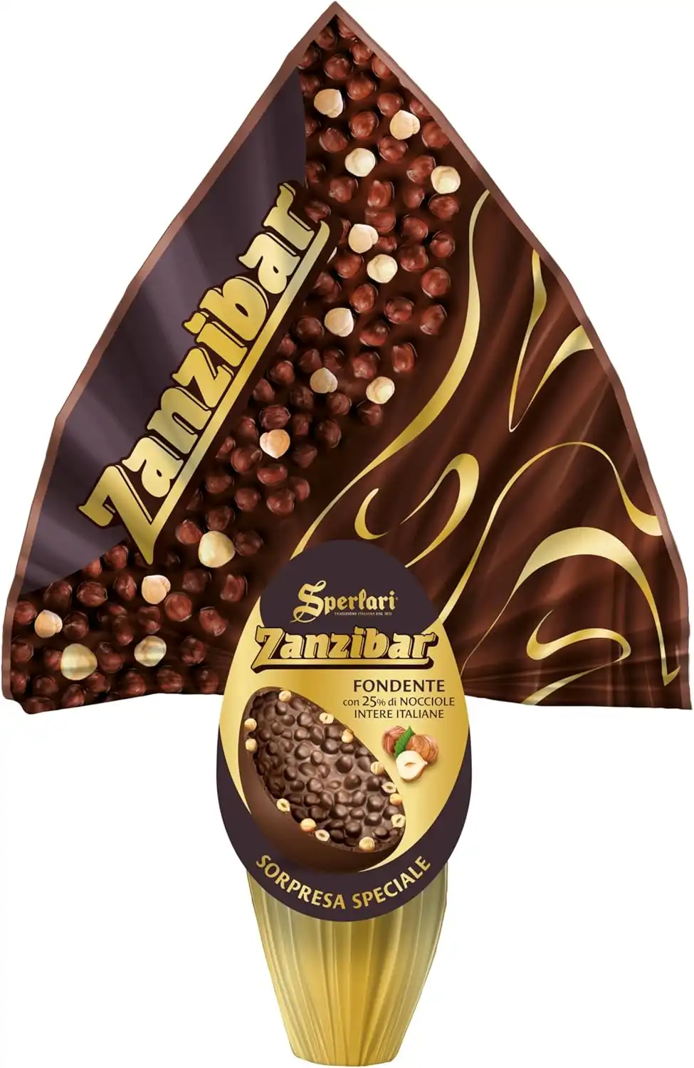 Sperlari Uovo Zanzibar Fondente 350g Nocciole Intere Italiane Pasqua 2026