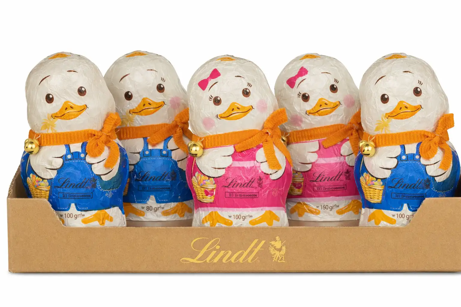 5 Lindt Pulcino Boy Girl 100g Cioccolato Latte Pasqua Assortiti Maxi 2026