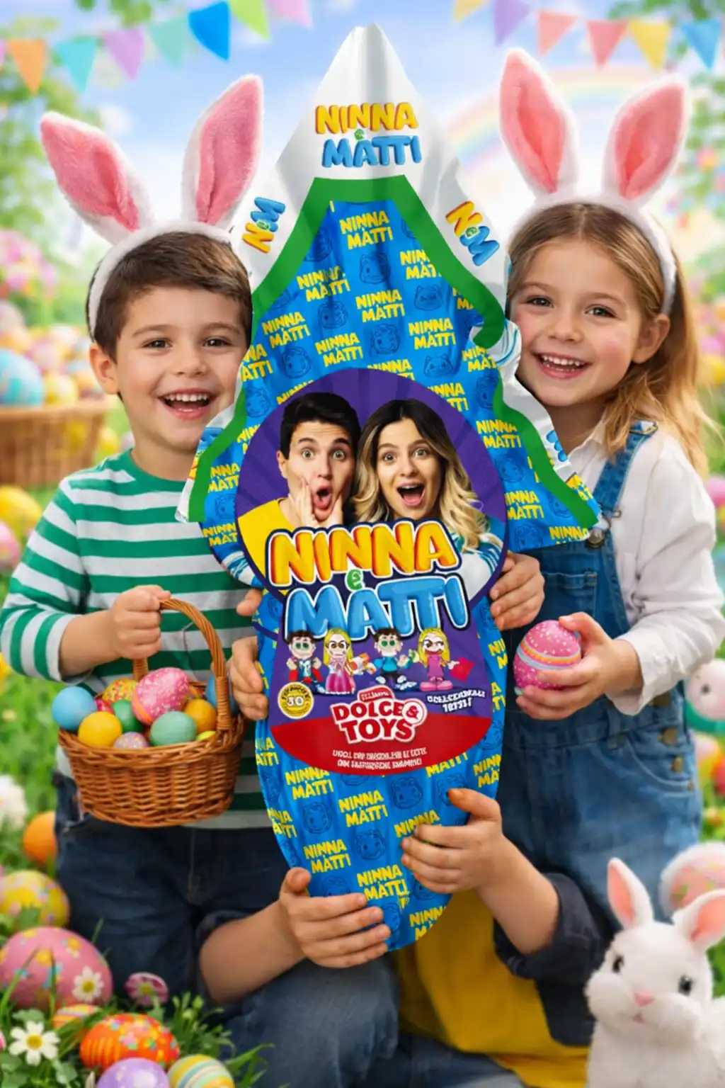 Dolce Toys Uovo Ninna e Matti 150g Cioccolato al Latte Sorpresa Maxi Pasqua 2026