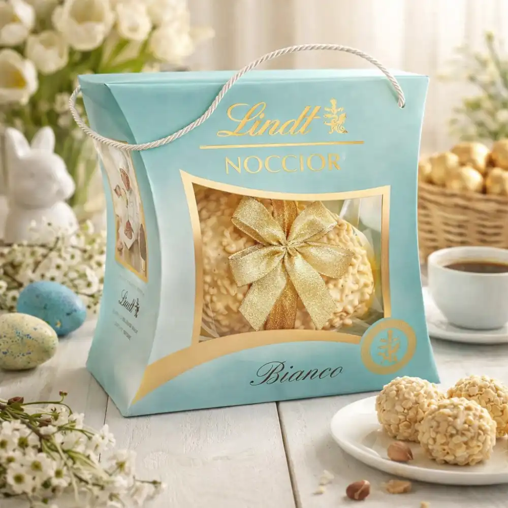 Lindt Uovo Noccior Bianco 390g Cioccolato con Nocciole Pasqua