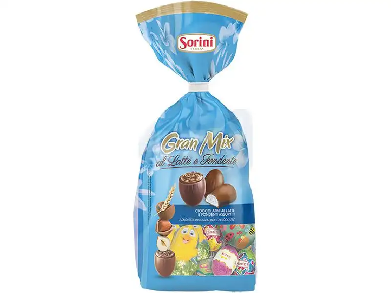 Sorini Sacco Ciuffo Gran Mix Cioccolatini Latte Fondente 1kg Pasqua