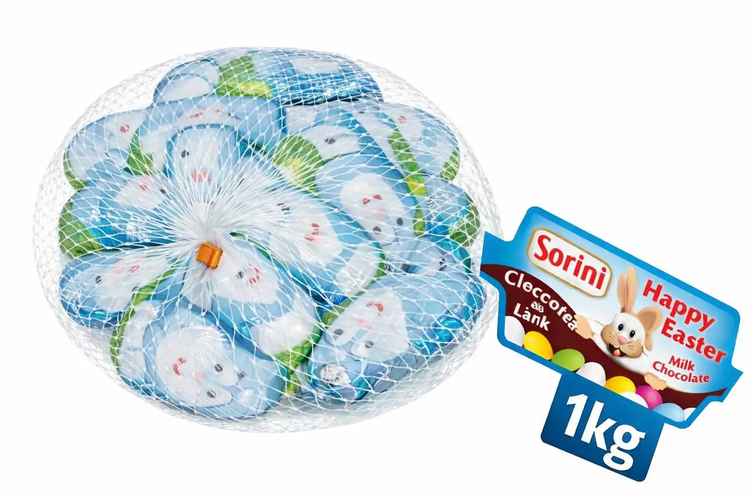 Sorini Coniglietti Cioccolato al Latte Retina Assortiti 1kg Pasqua