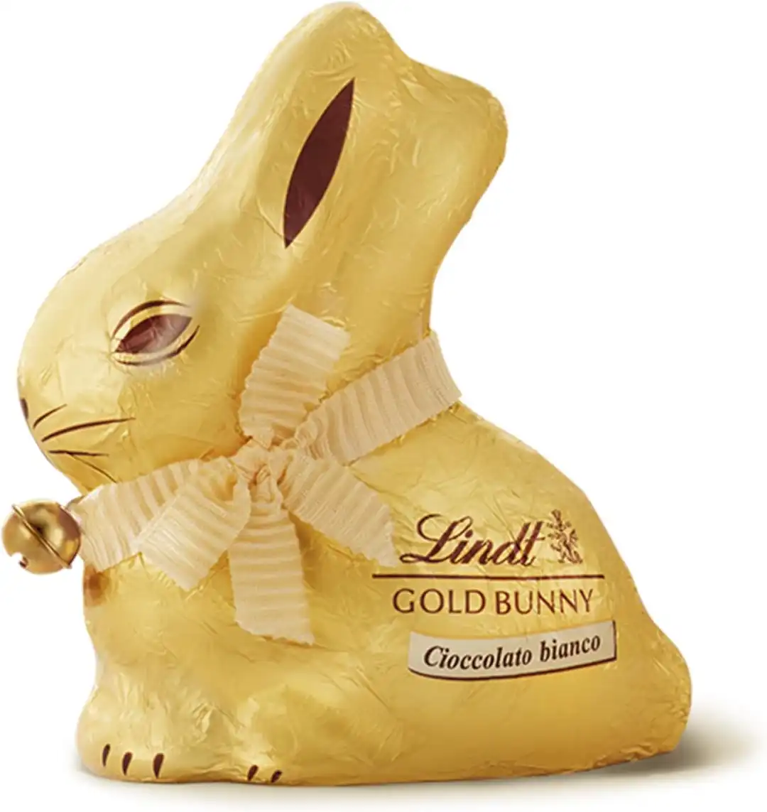 Lindt Gold Bunny Cioccolato Bianco 100g Coniglio Pasqua Idea Regalo Premium