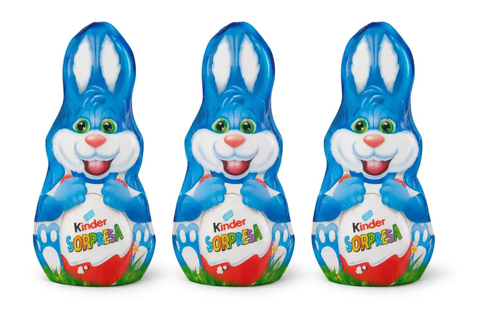 3 Pezzi Ferrero Figura Cava Cioccolato 75g Con Sorpresa Pasqua Kinder
