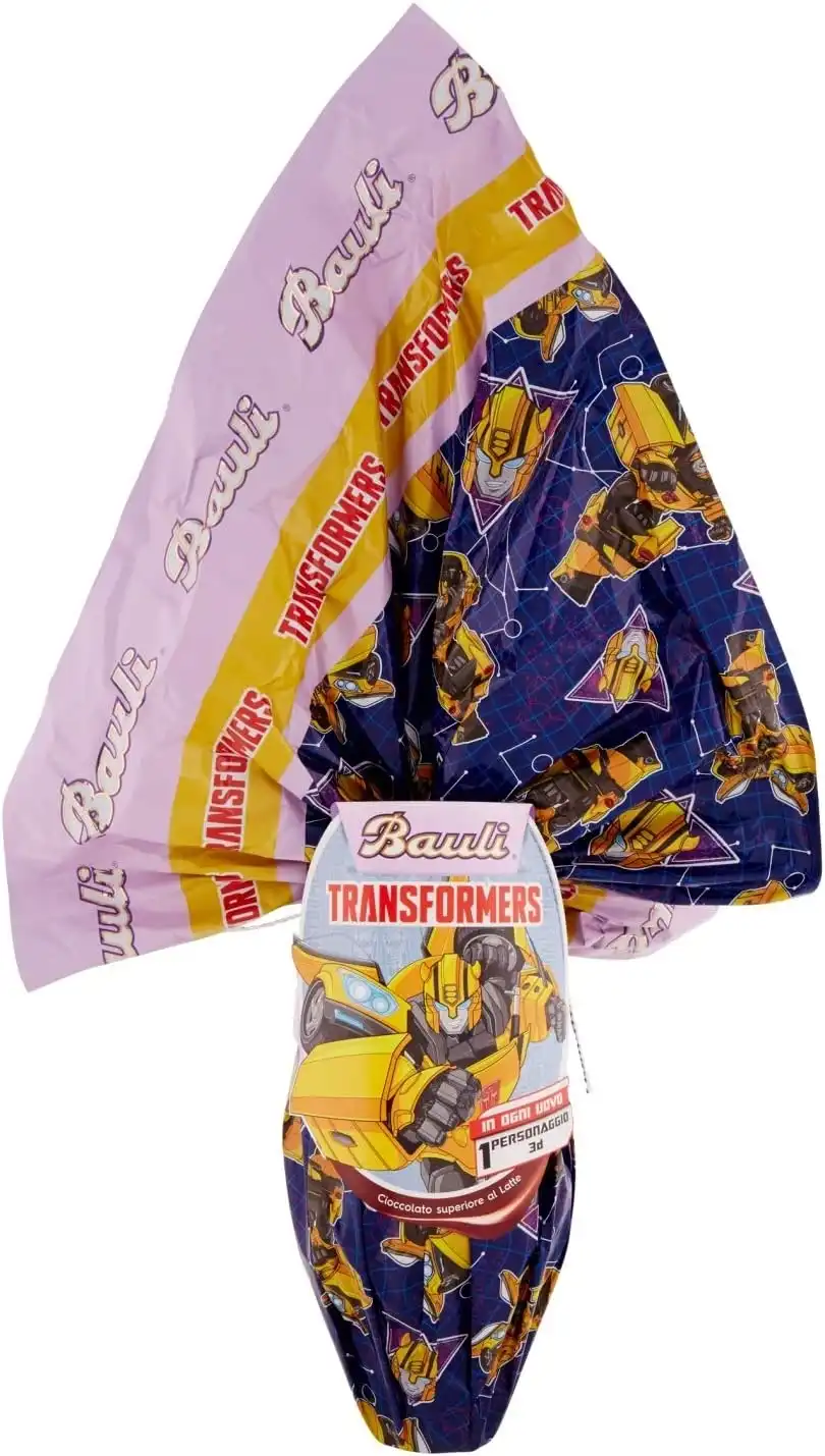 Bauli Uovo Transformers 220g Cioccolato Latte Con Sorpresa 2026 Pasqua Italia
