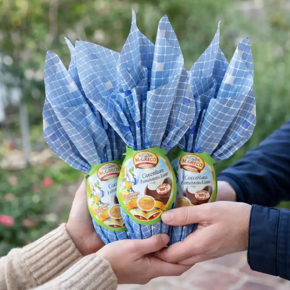3 Uova Greco Latte 100g Fazzolettato Cioccolato Pasqua Edizione 2026 Offerta