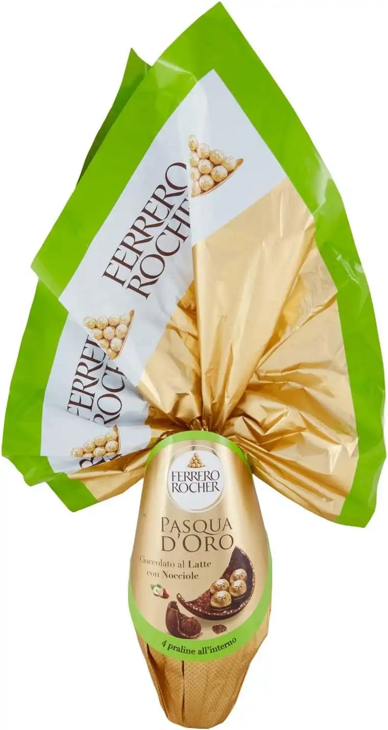 Ferrero Rocher Uovo Pasqua d’Oro Latte Nocciole 340g Con Praline 2026