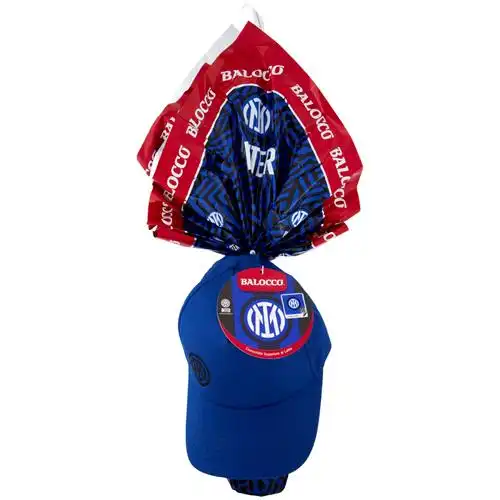 Balocco Uovo Pasqua Inter 320g Cioccolato Latte Con Gadget Ufficiale Nerazzurro