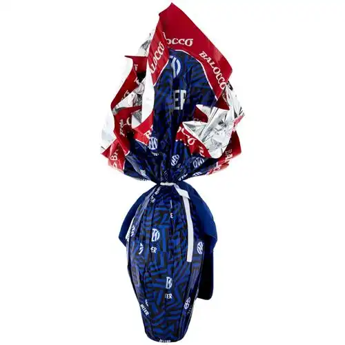 Balocco Uovo Pasqua Inter 320g Cioccolato Latte Con Gadget Ufficiale Nerazzurro